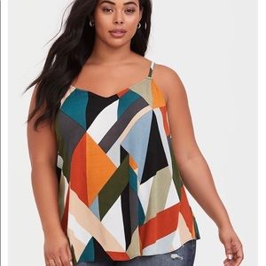 Torrid Sophie Geometric Gauze Swing Cami